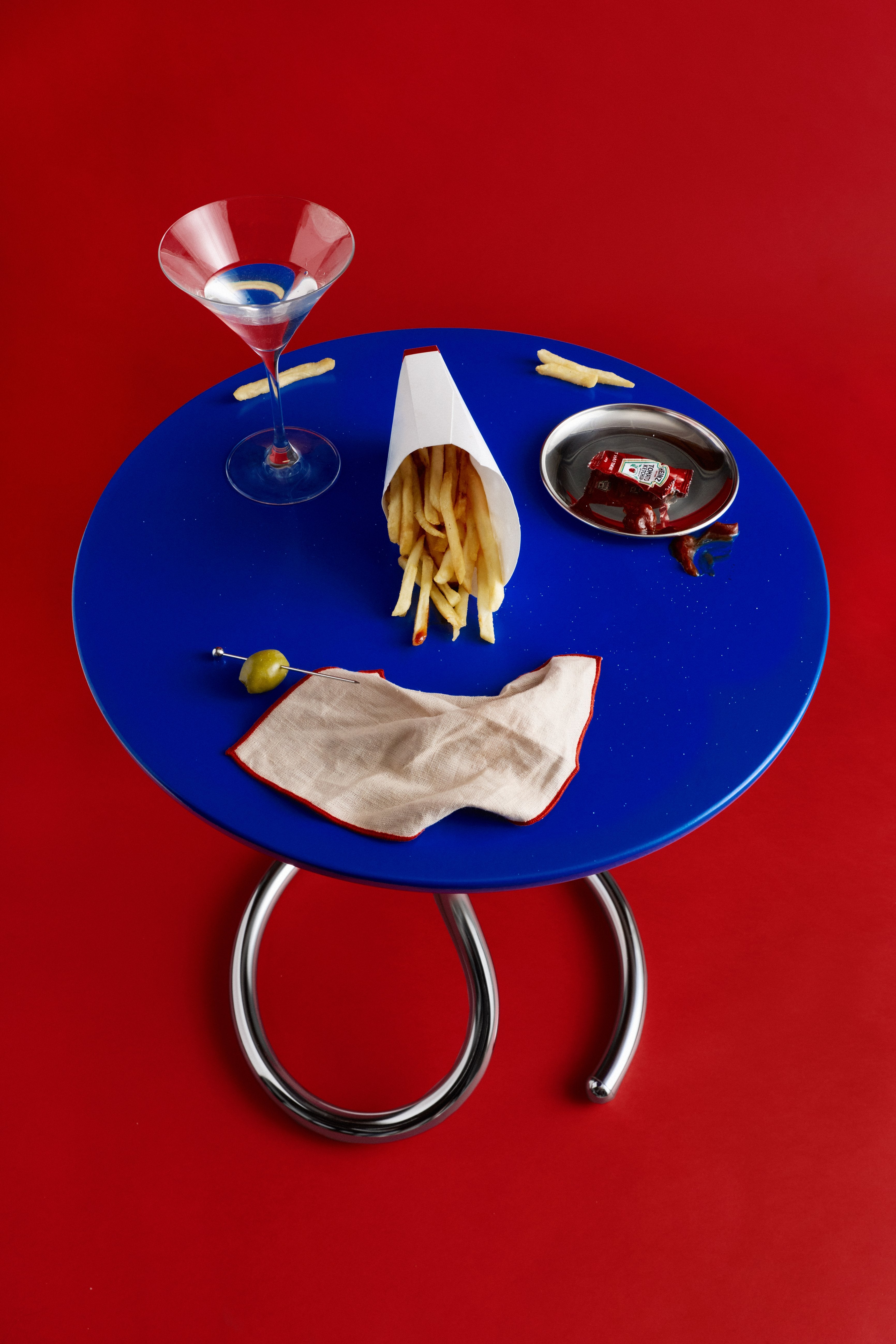 The 5–9 TV Tray Table wall paint off-white