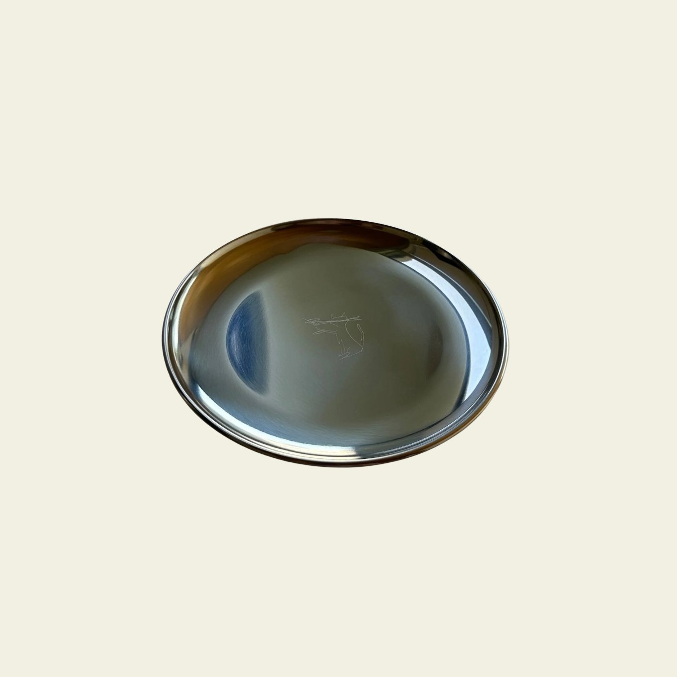 stainless steel indoor cat side plate set of 2