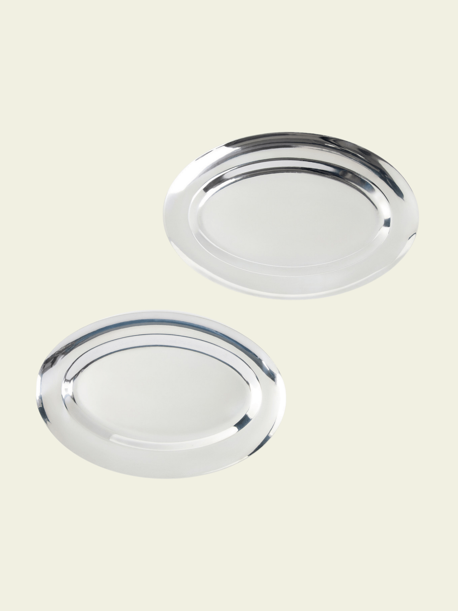 new tradition stainless steel oval serving plate