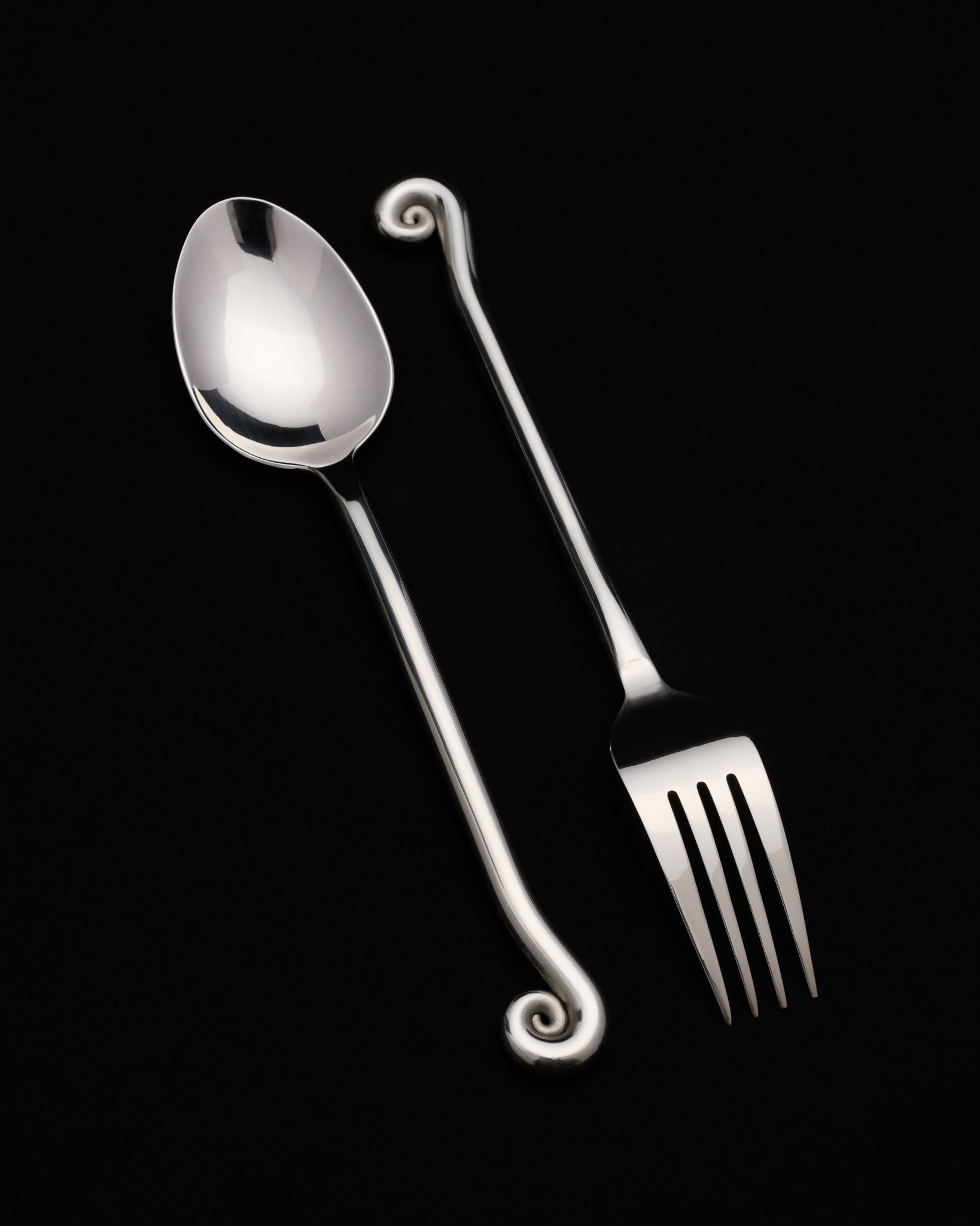 upward spiral 5-piece flatware set - lazy jamie -