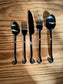 upward spiral 5 - piece flatware set - lazy jamie - 