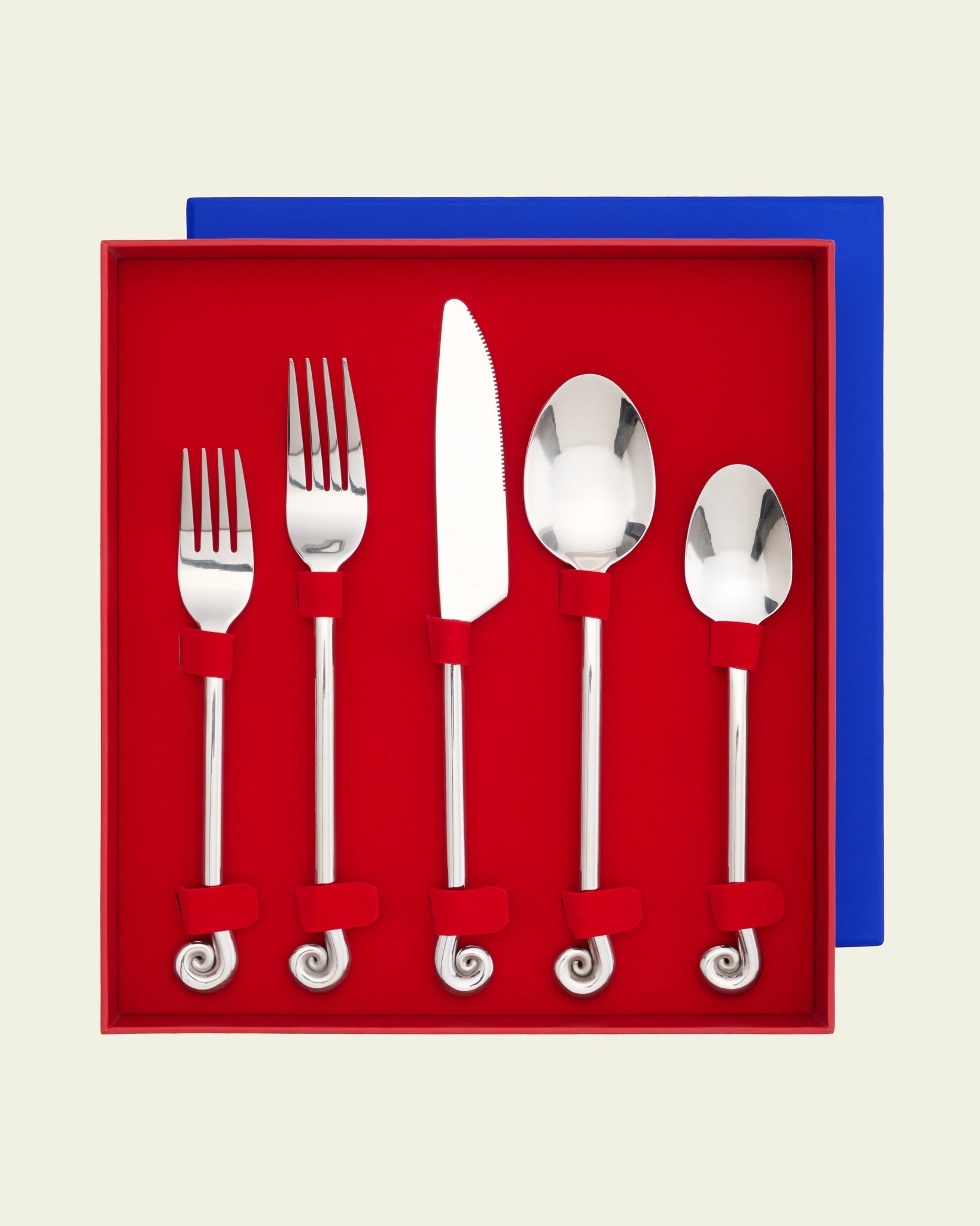 upward spiral 5-piece flatware set - lazy jamie -