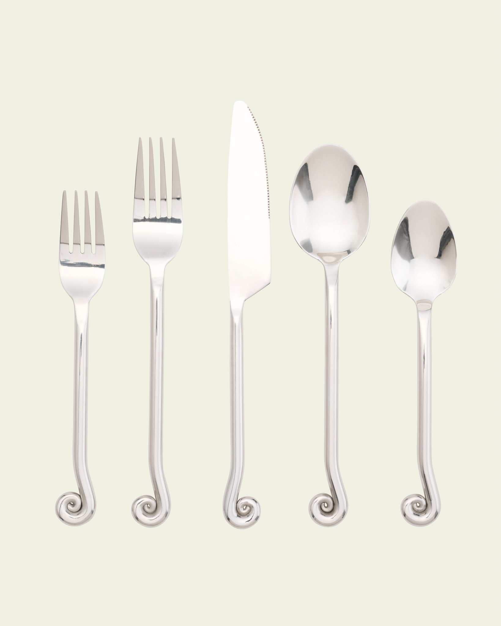 upward spiral 5-piece flatware set - lazy jamie -
